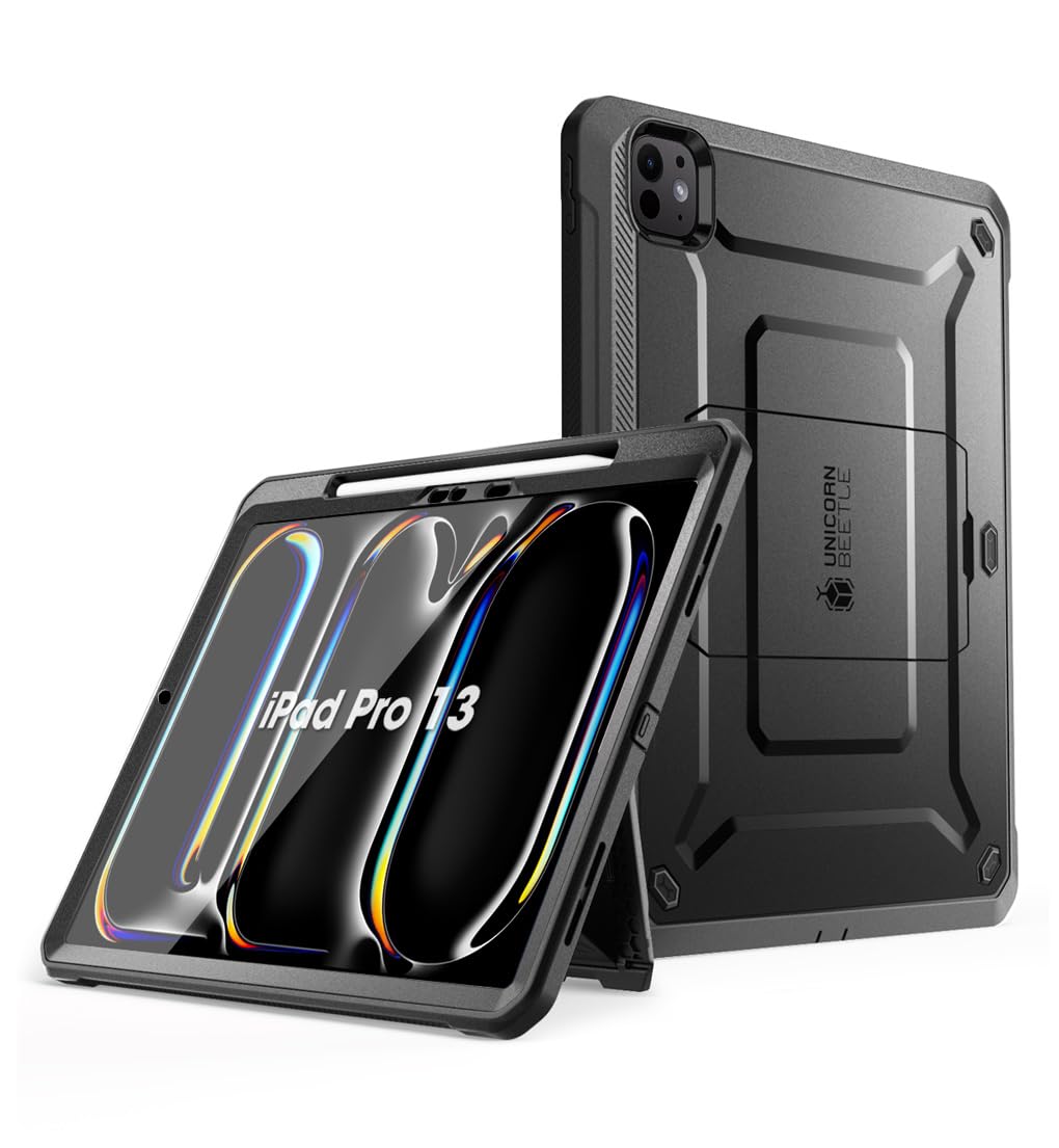 SUPCASE iPad Pro 13インチ 2024 第7世代 ケース 全面保護 Apple 鉛筆充電対応 Apple ペン収納 保護フィルム付き スタンド内蔵型 頑丈なキックスタンド保護ケース UBPro シリーズ