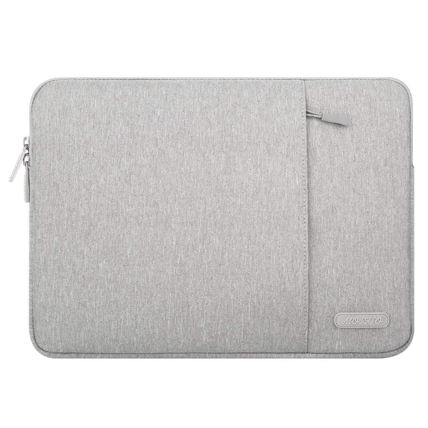 MOSISO タブレット スリーブケース 対応機種iPad Air 5th 10.9/4 10.9/3 10.5インチ 2022/Pro 11インチ 3/2/1 2021-2018、対応機種iPad 9/8/7 10.2/9.7 撥水 ポリエステル 縦型バッグ 耐衝撃 保護ケース（グレー）
