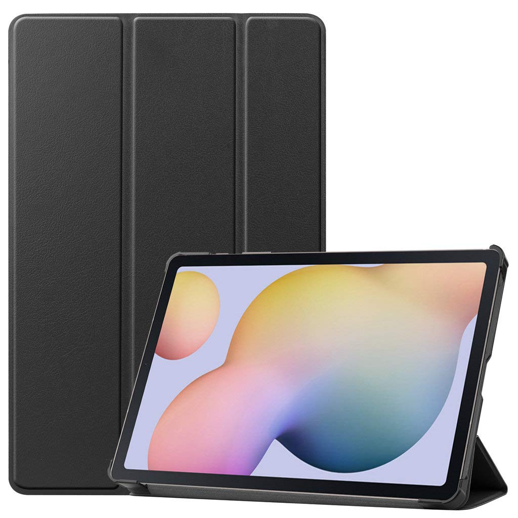 Kepuch Custer ケース 対応 Samsung Galaxy Tab S7 T870 T875, PUレザー 軽量 カバー 対応 Samsung Galaxy Tab S7 T870 T875 - ブラック