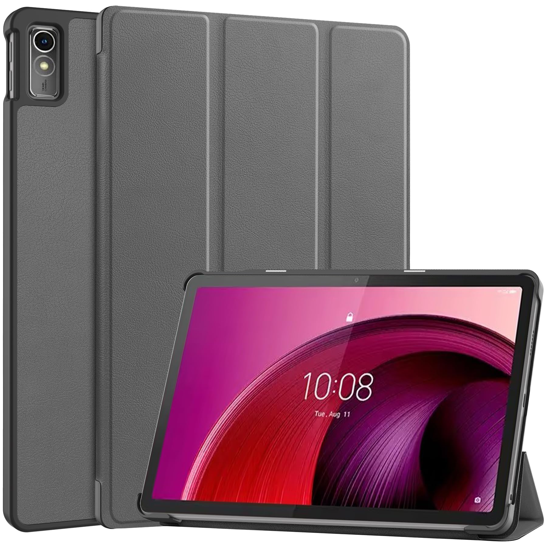 【対応機種】Lenovo TAB7 / Lenovo Tab M10 5G / Lenovo Tab M10a 5G 【高品質のマテリアル】裏側には柔軟ハニカム3D構造を採用しており、放熱性に優れて、電池寿命を延長されます。外側は高級PUレザーで、タブレットに合わせた作り、全面保護、耐摩耗性 傷つき防止します。 【オートスリープ機能】 オートスリープ機能対応モデル、 カバーをあけると電源が自動的にON、閉じると電源が自動的にOFF。バッテリーの消耗を最小限に抑えることが可能です。 【便利なスタンド】三つ折りのフロントカバーで、視聴やタイピングに合わせて2種類のスタンド角度を調整できます。正しい動作確認のために、折り目の向きを正しく確認してください。