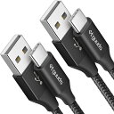 USB Type C ケーブル【0.5m 2本】急速充電 QC3.0 タイプc ケーブル 短い 高速データ転送 cタイプ 50cm 高耐久ナイロン FireHD 8 10 Plus FireMax11、Galaxy S10 S9 A20 A21 Note、Xperia、Xiaomi、Switch, その他Android USB-C(2)