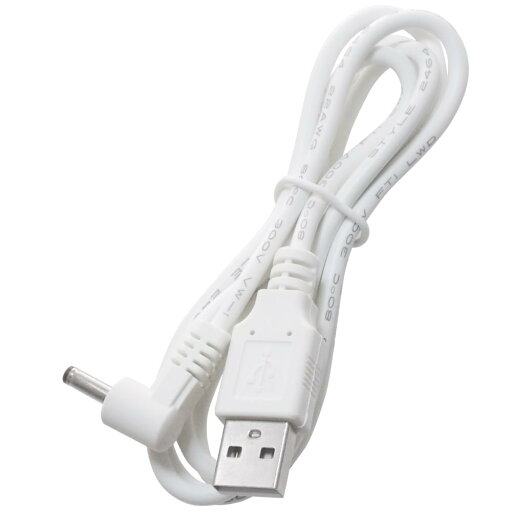 KAUMO USB電源ケーブル DCプラグ(3.5/1.35mm L字型 横向き) 1m (白) KAUMO USB電源ケーブル DCプラグ(3.5/1.35mm L字型 横向き) 1m (白)