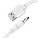 USB to DC 充電ケーブル 充電コード 充電用 電動歯ブラシ 洗顔ブラシ 小型マッサージ機など ハンディマッサージャー ミニスティックマッサージャーと互換性があります (外径3.5mm内径1.35mm)