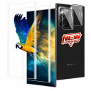 【2+2枚セット】 対応 Galaxy Note20 Ultra ガラスフィルム 2枚 + レンズ保護フィルム 2枚 指紋認証 対応 Galaxy Note20 Ultra SCG06 / SC-53A フィルム 強化ガラス 【 硬度9H 日本旭硝子製 】 対応 ギャラクシ(2)