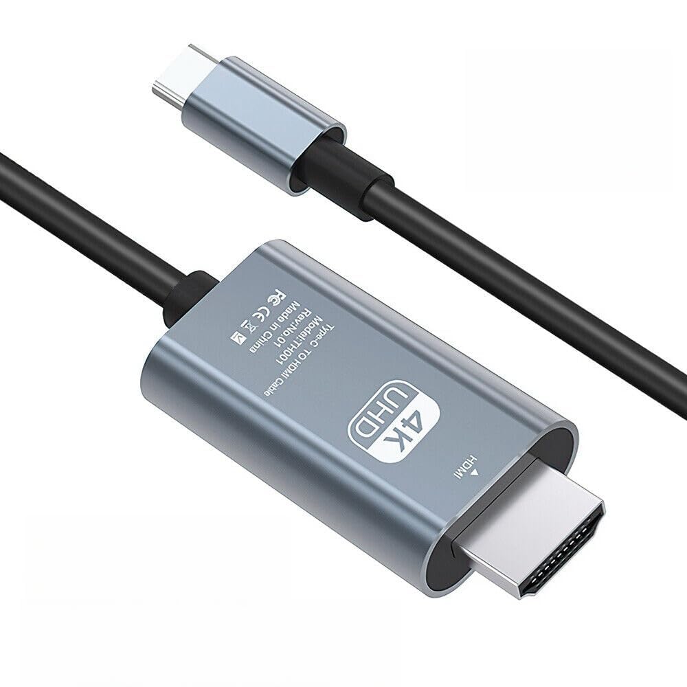 LBSC USB Type C HDMI ケーブル 、ナイロン編みUSB typec hdmi変換ケーブル 【4K@60Hz UHD映像出力】Thunderbolt 4/3 互換 MacBook Pro、MacBook Air、iPad Pro、Surface Book 2、Galaxy S23 S22