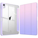 Fintie iPad 第11世代 (A16、2025) / 第10世代 (2022) ケース 11/10.9インチ 透明バックカバー Apple Pencil 収納可能 三つ折スタンド スリープ機能 軽量 薄型 傷つけ防止 PU合成レザー TPU(ファンタジーオン