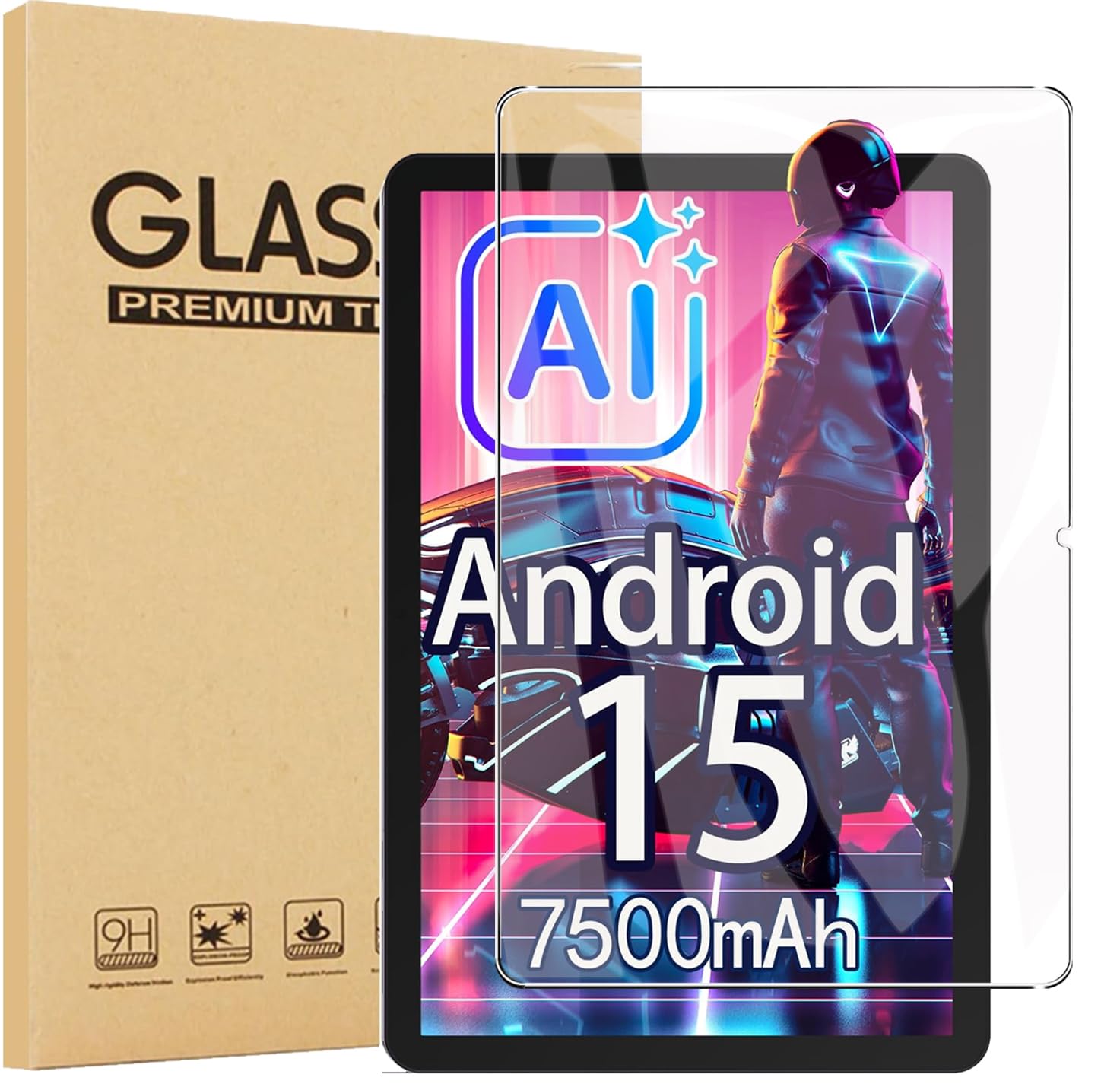 【1枚セッ】For Plimpton PlimPad P2 タブレット 10.1インチ 強化ガラスフィルム 保護フィルム【HNWEIWEI】日本旭硝子製 気泡防止 耐指紋 飛散防止処理 硬度9H