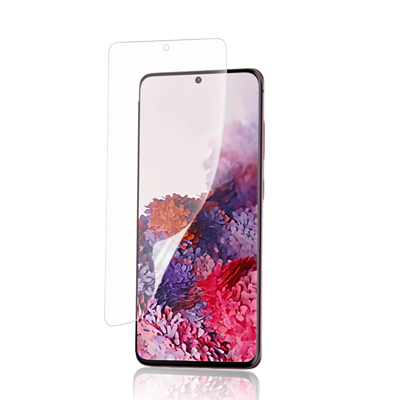 【アンチグレア・指紋認証対応】V E V E N フィルム 向けの Galaxy S20 5G SC-51A SCG01 フィルム 軟 TPU素材 サラサラ タッチ感 超薄型 気泡消滅機能 ギャラクシーS20 指紋防止 浮き防止 アンチ反光 表