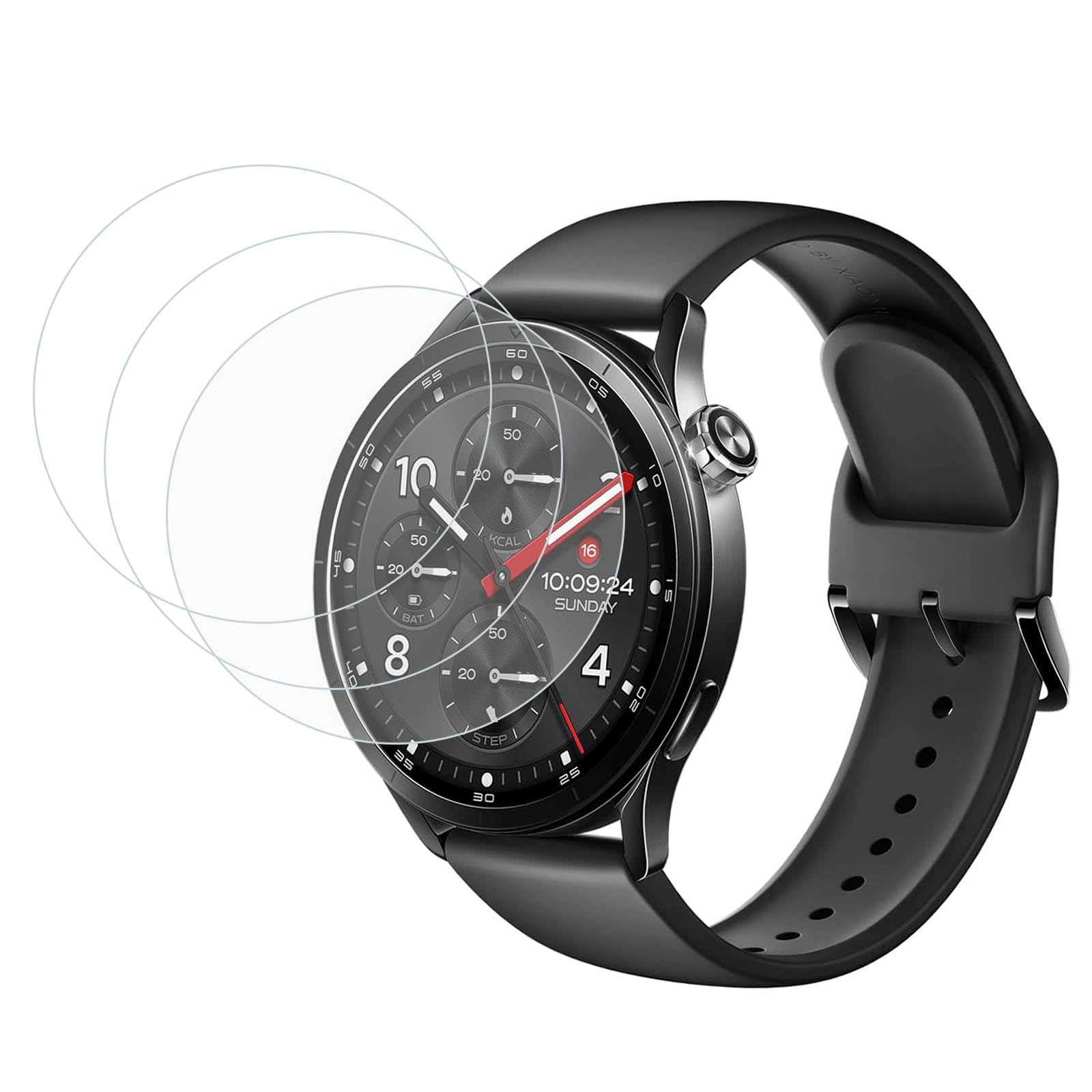 【3枚入り】 For Xiaomi Watch S5 46mm フィルム シャオミ Xiaomi Watch S5 46mm 液晶保護強化ガラスフィルム 【Kibnco】硬度9H 耐衝撃 日本旭硝子素材 飛散防止 指紋防止 高透過率 気泡ゼロ 自動吸着 2.5D フ