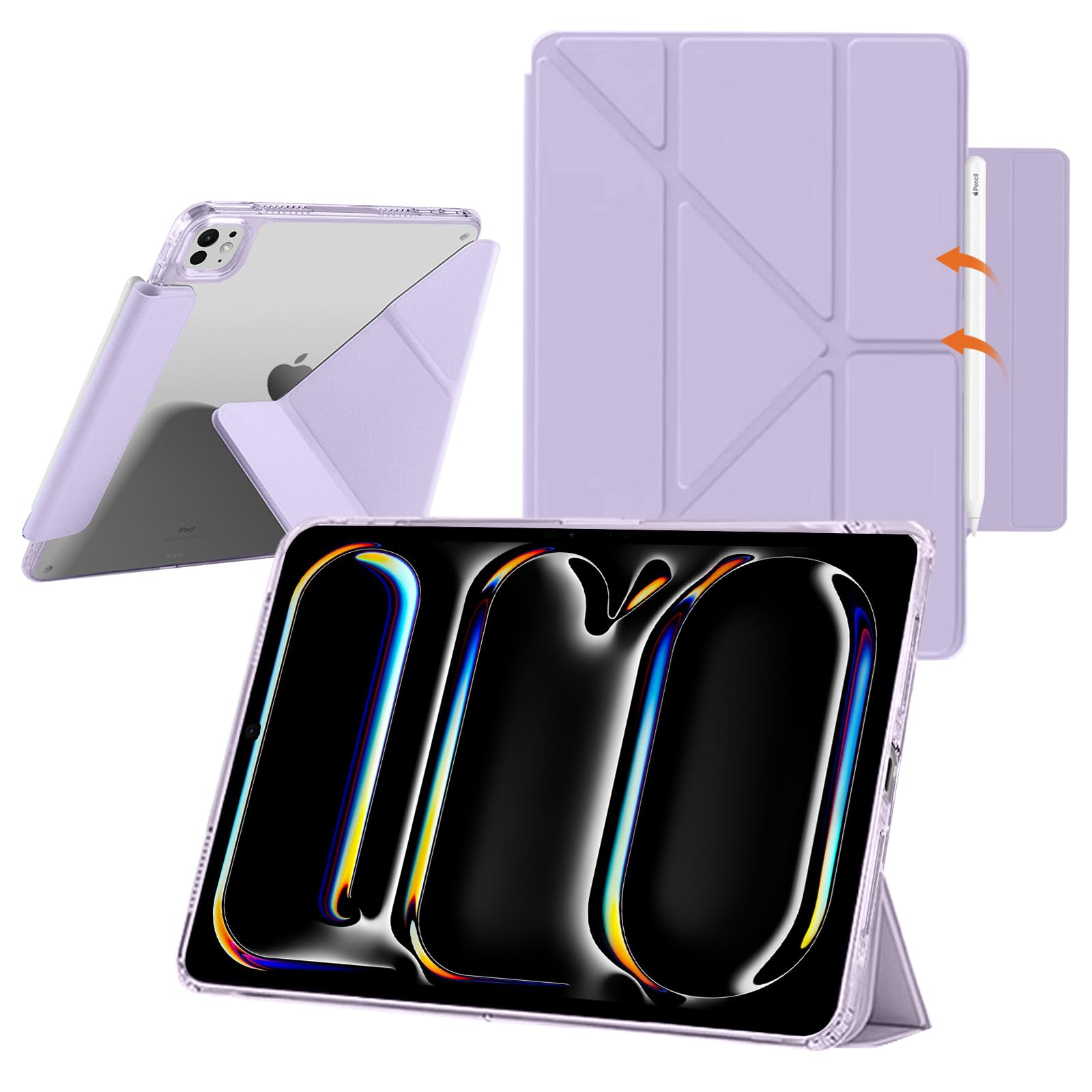 Caso YealRed para iPad Pro de 13 pulgadas (M5/M4) 2025/2024, Y y stand de doblaje (Pavel)
