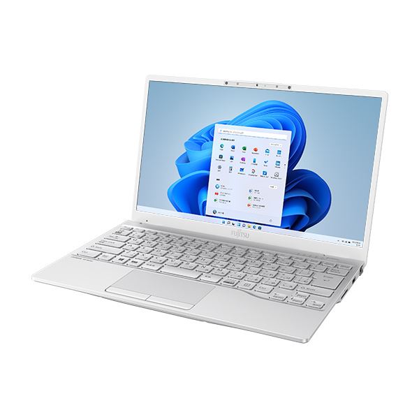 FUJITSU LIFEBOOK UH75/F3 (AMD Ryzen 75700U/8GB/SSD・256GB/光学ドライブなし/Win11Home64/Office Home & Business2021(個人向け)/13.3型/シルバーホワイト) FMVU75F3W