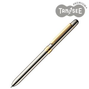 TANOSEE 多機能筆記具 3ファンクションスリムメタル シルバー／ゴールド