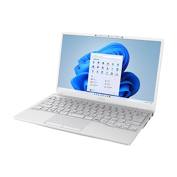 FUJITSU LIFEBOOK UH90/G2 シルバーホワイト (Corei7-1255U/8GB/SSD・512GB/光学ドライブなし/Win11Home64/Office Home &Business 2021(個人向け)/13.3型) FMVU90G2W