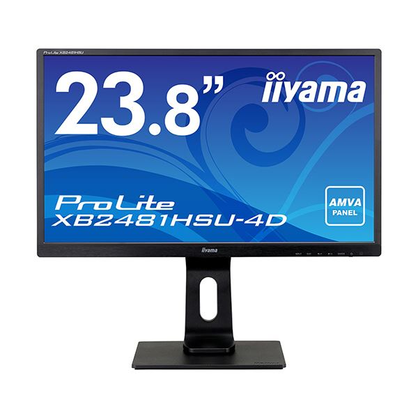 iiyama ProLite23.8型ワイド液晶ディスプレイ マーベルブラック XB2481HSU-B4D 1台