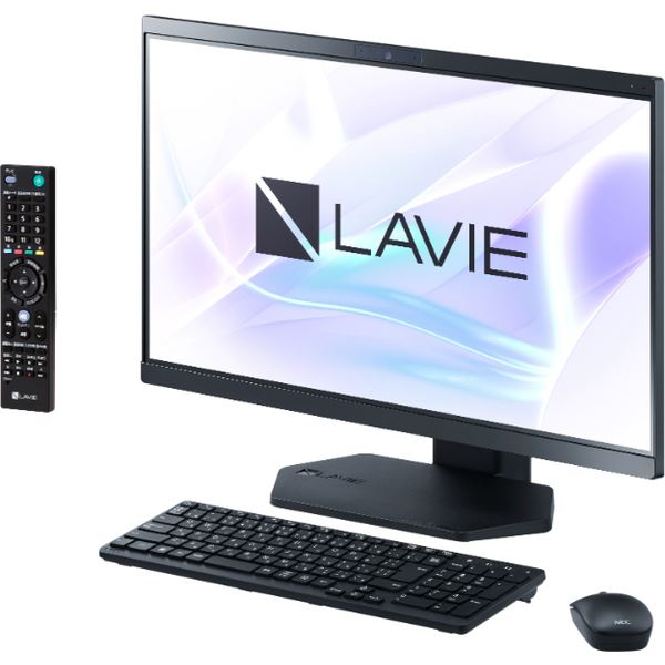 NECパーソナル LAVIE A23 A2377/DAB (Ryzen 75700U/16GB/SSD・1TB/ブルーレイディスク/Win11 Home/Office H&B2021/23.8型/3波ダブルチューナー搭載/ファインブラック) PC-A2377DAB