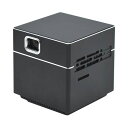 ■サイズ・色違い・関連商品■CUBE ブラック[当ページ]■CUBE ゴールド■CUBE グレー■SQUARE ゴールド■商品内容●155gの軽量、手ひらサイズで持ち運びもラクラクなポータブルプロジェクター「CUBE」、本体色はブラックです。●プロジェクターにバッテリーを搭載することで、電源の取れない場所や商談、プレゼン、キャンプやイベント先でも安心してご利用いただけます。●搭載された2500mAhのバッテリーで、最大1.5時間投影することができます。●5V 2A以上の出力が可能なUSBバッテリーを接続することで、動作時間を延長することができます。●プロジェクターと投影するスクリーンの距離で画像の大きさを調整します。本体横のダイヤルを回して映像のピントを調節してください。投影できる焦点距離は、0.18m(7型)〜2.5m(100型)までとなります。●消費電力を抑えながら、液晶プロジェクターの輝度を最適化したDLPシステムとANSI100ルーメンのLED光源により、高い色再現性と高コントラストな映像を実現しました。●リモコンを利用することで、離れた場所から本製品を快適に操作することができます。●通常のカメラ用三脚をご利用いただけます。カメラ用の三脚を利用することで、設置する場所や高さなど柔軟に対応することができるようになります。■商品スペック色：ブラック投映方式：DLP方式解像度：854×480明るさ：100ANSIルーメンコントラスト比：1000:1投写距離：7型:0.18m、100型:2.5m映像入力端子：mini HDMI×1カードスロット：microSDスロット(64GB対応)光源：LED光源寿命：約30000時間寸法：W約55×D55×H55mm重量：約155g電源：リチウムイオンポリマー電池(2500mAh(3.7V))、USB5V 2A(電源別売)その他仕様：●内蔵スピーカー:8Ω 0.7W×1●出力端子:オーディオ(3.5mm)×1●連続投影時間:最大1.5時間付属品：ミニ三脚、USB電源ケーブル、miniHDMI-HDMIケーブル、HDMI-mini HDMI変換コネクタ、リモコン、取扱説明書(保証書)保証期間：6ヶ月備考：※寸法は突起部を含まず。※重量は本体のみ。■送料・配送についての注意事項●本商品の出荷目安は【1 - 5営業日　※土日・祝除く】となります。●お取り寄せ商品のため、稀にご注文入れ違い等により欠品・遅延となる場合がございます。●本商品は仕入元より配送となるため、沖縄・離島への配送はできません。[ SPCUBK ]