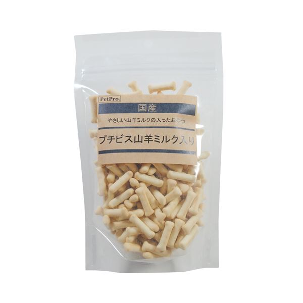 〔まとめ〕 ペットプロ 国産おやつ プチビス 山羊ミルク入り 88g (ペット用品・犬用フード) 【×10セット】