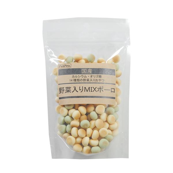 〔まとめ〕 ペットプロ 国産おやつ 野菜入りMIXボーロ 100g (ペット用品・犬用フード) 【×10セット】