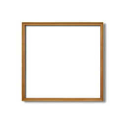 【角額】高級木製正方形額・壁掛けひも・アクリル付き　■9787 500角（500×500mm）「チーク」