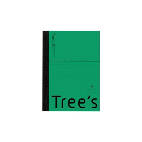 （まとめ）キョクトウ・アソシエイツ Trees A6 B罫 48枚 グリーン【×100セット】