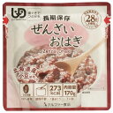 ■商品内容日本介護食協議会の定めるユニバーサルデザインフードの『歯ぐきでつぶせる』に相当するよう、かたさを調整したぜんざいおはぎです。国産100%のうるち米と北海道産小豆を使用し、程よい甘さに仕上げたぜんざいを融合させた主食としても甘味としてもご使用いただける逸品です。1袋で273kcalを摂取できます。賞味期間は、製造日から5年6か月間、常温で長期保存が可能です。温めなくても調理不要でおいしく召しあがれます。また、ダンボールに付属のスプーンを使って、袋を容器としてそのまま召しあがれるので食器も不要です。手軽に召しあがれるのでアウトドアなどにもおすすめです。温めるとさらにおいしく召しあがれます。※日本災害食学会認証商品■商品スペック【名称】米飯類（ぜんざいおはぎ）【内容量】170g×30袋/ケーススプーン（16cm/個包装）×30本入り【熱量（1袋（170g）あたり）】273kcal【食塩相当量（1袋（170g）あたり）】0.3g【原料原産地】国産（うるち米、小豆）【賞味期限】常温5年6か月間【添加物情報】トレハロース【アレルギー情報】無【原材料名】砂糖（国内製造）、うるち米（国産）、小豆、食塩/トレハロース【保存方法】直射日光、高温多湿を避けて常温で保存してください。【製造者】アルファー食品株式会社〒699-0722 島根県出雲市大社町北荒木645番【召し上がり方】開封後、スプーンでまぜて召し上がってください。・お湯で温める場合封を切らず沸騰しているお湯に約5分入れ、温めてください。・電子レンジで温める場合中身を深めの耐熱容器に移し、ラップをかけて温めてください。（500Wで約1分30秒、600Wで約1分20秒）軽くまぜてから召し上がってください。【注意事項】※食事介助が必要な方にご利用の際は、飲み込むまで様子を見守ってください。※低温下（10℃以下）で長期保存する場合は、お米が硬くなることがありますが、温めるとおいしく召し上がれます。※開封後は早めに召し上がってください。※袋のフチで手を切らないよう注意してください。※アレルギーが心配な方や、アレルギー症状が重篤な方は、医師にご相談の上、召し上がってください。■送料・配送についての注意事項●本商品の出荷目安は【3 - 31営業日　※土日・祝除く】となります。●お取り寄せ商品のため、稀にご注文入れ違い等により欠品・遅延となる場合がございます。●本商品は同梱区分【TS2306】です。同梱区分が【TS2306】と記載されていない他商品と同時に購入された場合、梱包や配送が分かれます。●本商品は仕入元より配送となるため、沖縄・離島への配送はできません。