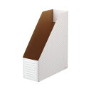 (まとめ）TANOSEEボックスファイル(ホワイト) A4タテ 背幅100mm レッド 1セット(50冊:10冊×5パック)【×3セット】