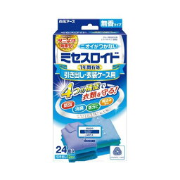 (まとめ）白元アース ミセスロイド引き出し用 無香タイプ 24個入【×5セット】