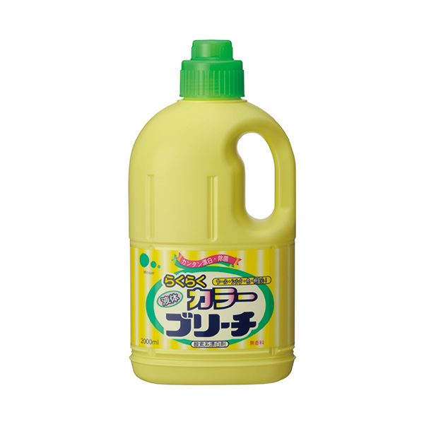 (まとめ) ミツエイ らくらくカラーブリーチ 本体 2L 1本 【×30セット】