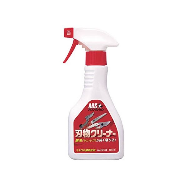 ■サイズ・色違い・関連商品■本体 100ml 5セット■本体 320ml 3セット[当ページ]■詰替用 500ml 3セット■商品内容【ご注意事項】この商品は下記内容×3セットでお届けします。【商品説明】●驚きの洗浄力で、刃先についた、樹液（ヤニ・シブ）を落とします。■商品スペックその他仕様：●液性:アルカリ性●容量(ml):320●質量(g):400【キャンセル・返品について】商品注文後のキャンセル、返品はお断りさせて頂いております。予めご了承下さい。■送料・配送についての注意事項●本商品の出荷目安は【5 - 11営業日　※土日・祝除く】となります。●お取り寄せ商品のため、稀にご注文入れ違い等により欠品・遅延となる場合がございます。●本商品は同梱区分【TS1】です。同梱区分が【TS1】と記載されていない他商品と同時に購入された場合、梱包や配送が分かれます。●本商品は仕入元より配送となるため、沖縄・離島への配送はできません。[ GO3 ]