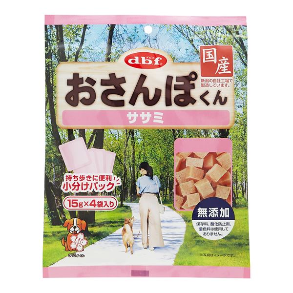 ■サイズ・色違い・関連商品■ササミ[当ページ]■鶏肉＆レバー関連商品の検索結果一覧はこちら■商品内容【ご注意事項】この商品は下記内容×24セットでお届けします。【商品説明】・鶏ささみをベースにしたひとくちサイズの犬用スナックです。・お散歩時やお出かけ時に食べ切れる15gの少量パックなので、持ち歩きに便利です。・べたつかず食べやすい軟らかさに仕上げています。・保存料、酸化防止剤、着色料は使用しておりません。・食品用のお肉を使用し、新潟の自社工場で製造しています。■商品スペック【原材料(成分)】鶏ささみ、小麦粉、コーンスターチ、食塩、グリセリン(植物性)、発色剤(亜硝酸Na)【保証成分】粗たん白質16.0%以上、粗脂肪2.0%以上、粗繊維0.5%以下、粗灰分2.5%以下、水分42.0%以下、ナトリウム0.35%以下【エネルギー】265kcal/100g【賞味/使用期限(未開封)】18ヶ月【原産国または製造地】日本【保管方法】直射日光や高温多湿の場所を避けて保存して下さい。開封後は冷蔵庫で保管して早めに与えて下さい。【諸注意】外袋の中には、おいしさを保つために脱酸素剤が入っています。無害ですがフードではありませんので、開封後に取り除いて下さい。【キャンセル・返品について】・商品注文後のキャンセル、返品はお断りさせて頂いております。予めご了承下さい。【特記事項】・商品パッケージは予告なく変更される場合があり、登録画像と異なることがございます。・賞味期限がある商品については、6ヶ月以上の商品をお届けします。詳細はパッケージ記載の賞味期限をご確認ください。■送料・配送についての注意事項●本商品の出荷目安は【1 - 5営業日　※土日・祝除く】となります。●お取り寄せ商品のため、稀にご注文入れ違い等により欠品・遅延となる場合がございます。●本商品は同梱区分【TS1】です。同梱区分が【TS1】と記載されていない他商品と同時に購入された場合、梱包や配送が分かれます。●本商品は仕入元より配送となるため、沖縄・離島への配送はできません。[ 5022 ]