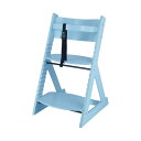 ベビーチェア 子供椅子 幅450×奥行505×高さ78mm ペールブルー 落下防止ベルト付 グローアップチェア 組立品 プレゼント【代引不可】