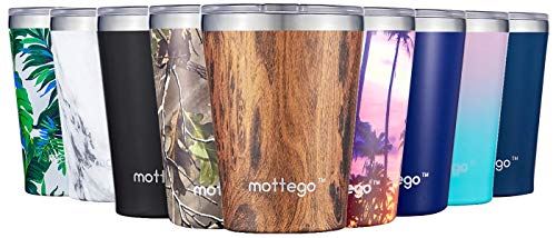 mottego (モッテゴー) 真空断熱 ステンレス タンブラー マグ カップ 保温保冷 コンビニカップとしても使える 2WAY仕様 (470ml|%%%| ダークウッド)