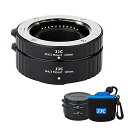 JJC 接写リング デジタル接写リングセット Olympus Panasonic M4/3 マウント用 OM-D E-M1 III II E-M10 III II E-M5 III II Pen E-PL9 E-PL8 E-PL7 Panasonic Lumix DC-G95 GH5 GH5S DMC-G85 GX85 対応 10mm 16mmセット ボディキャップとリアレンズキャップ 付属