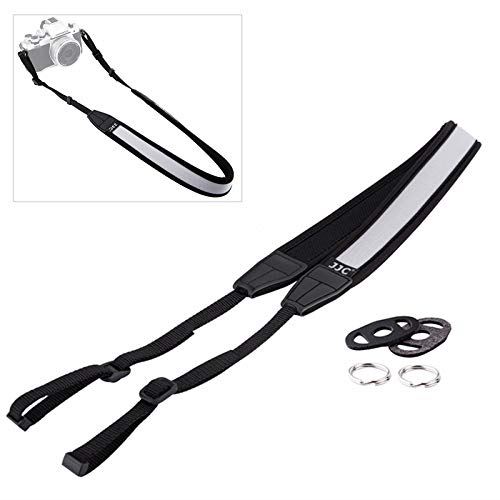 JJC カメラ ネック ストラップ Fujifilm X100V X-T4 X-T3 X-T30 X-Pro3 X-Pro2 Sony A6600 A6500 A6400 A6300 A6100 Canon G7X III II G5X II 一眼レフ ミラーレス カメラ用 グレー