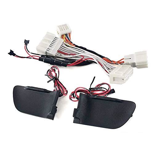 Boyous日産 新型セレナ C27系 専用設計 インナードアハンドル LED ブルー ドアハンドルカバー LEDライティングキット 内装 パーツ 2点セット