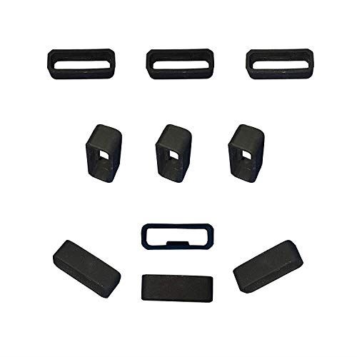 Turnwin for vivosmart J HR+に対応交換用バンドループ 修理用遊環 ウレタンルトループ Vivosmart HR Plusに専用バンドループ シリコン製 ブラック 10 Turnwin for vivosmart J HR+に対応交換用バンドループ 修理用遊環 ウレタンルトループ Vivosmart HR Plusに専用バンドループ シリコン製 ブラック 10
