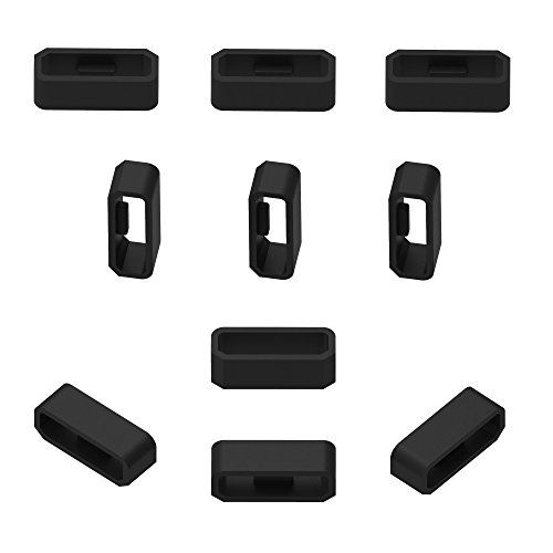RuenTech 交換用ファスナーリング Garmin Vivosmart HR/HR+ / Approach X40/X10 / vivofit 2/1 J / Samsung Gear Fit 2/Fit 2 Pro バンド用 (10+1個パック) シリコンコネクター セキュリティループ (ブラック) RuenTech 交換用ファスナーリング Garmin Vivosmart HR/HR+ / Approach X40/X10 / vivofit 2/1 J / Samsung Gear Fit 2/Fit 2 Pro バンド用 (10+1個パック) シリコンコネクター セキュリティループ (ブラック)