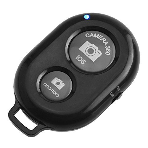 CamKix ワイヤレス Bluetooth スマートフォン用カメラシャッターリモートコントロール - 素晴らしい写真と自撮りの作成 ブラック D0027-SRC-BLA
