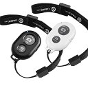 CamKix ワイヤレス Bluetooth スマートフォン用カメラシャッターリモートコントロール - 素晴らしい写真と自撮りの作成 ブラック D0426-2SR-BNW