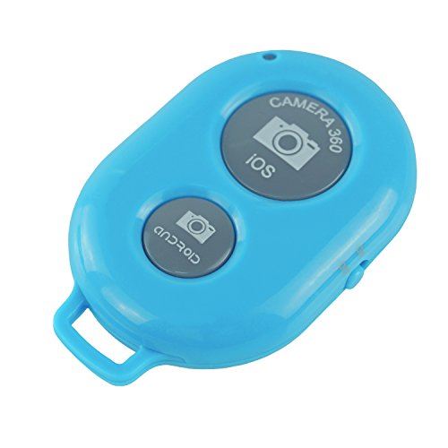 CamKix ワイヤレス Bluetooth スマートフォン用カメラシャッターリモートコントロール - 素晴らしい写真と自撮りの作成 ブルー D0027-SRC-BLU
