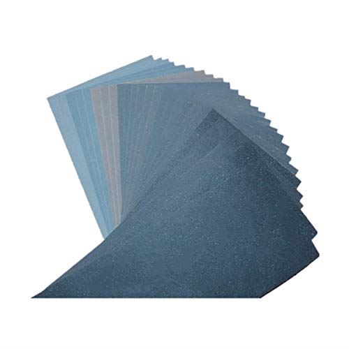 紙やすり 耐水ペーパー 27枚入り (400 600 800 1000 1200 1500 2000 2500 3000 各3枚) (27枚) 自動車用サンディング、木製家具の仕上げ、木材の回転仕上げ サンドペーパー