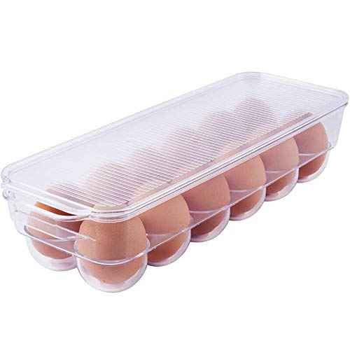 Desirable エッグ ホルダー 冷蔵庫 収納 掃除しやすい 12個用 ピッタリ アウトドア たまごケース 卵 最適保管 清潔 クリーン (1個)
