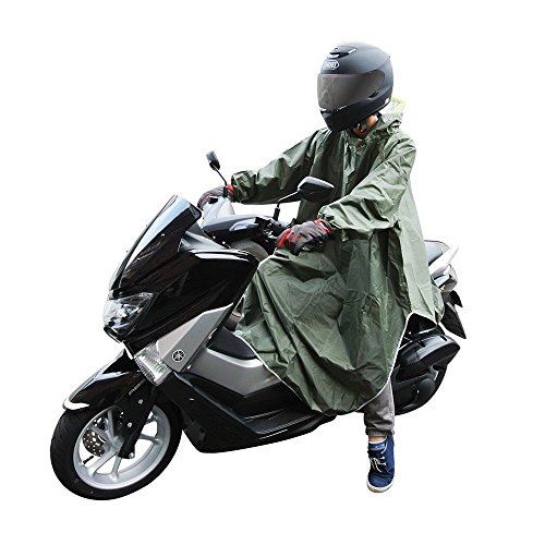 CarOver 【フリーサイズ】 極厚 袖付き レインポンチョ メンズ レディース バイク 自転車 原付 スクーター フリーサイズ レインコート レインウェア レインスーツ 雨ガッパ 通勤 通学 CO-RAIN-…