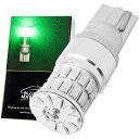 ぶーぶーマテリアル T10 LED グリーン 緑 全8色 凄く明るい ポジションランプ 12V 無極性 定電流回路 T16互換 2個 5.グリーン
