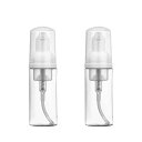 Frcolor 2個 泡ポンプボトル 50ml 泡 ソープ ポンプ 洗剤用 ディスペンサー ボトル プラスチック クリア 詰め替え容器 フォームボトル 蓋付