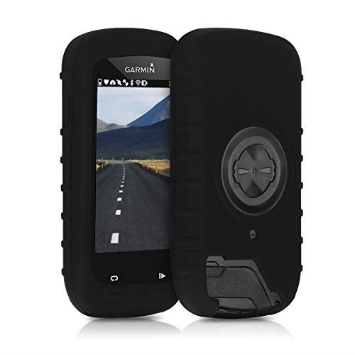 kwmobile 対応: Garmin Edge 1000 / Explore 1000 ケース - シリコン GPS カバー - 自転車 ナビ 保護ケース 黒色