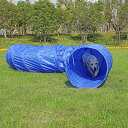 プレイトンネル ペットトンネル トンネル ボールハウス 子供用 大中小型犬 猫 小動物 60×500cm ブルー