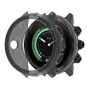 Suunto9 / Suunto9 baro/Spartan sport wrist hr baro用 ケース 保護ケース カバー 5色可選 Sooyeeh ソフトTPU製 半透明 プロテクターカバー 耐衝撃 薄型 軽量 指紋防止 黄変防止 滑り止め アクセサリー (透明ブラック)