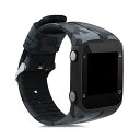 kwmobile 対応: Polar M400 / M430 交換 アームバンド - シリコン フィットネストラッカー ストラップ カムフラージュデザイン カム...