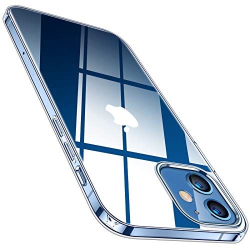 TORRAS ケース iPhone 12 用ケース iPhone 12 Pro 用ケース 6.1インチ 全透明 ソフト TPU 黄変防止 超耐衝撃 SGS認証 レンズ保護 薄型 アイフォン12 Pro 12用カバー 2020 クリスタル クリア Shiny Series